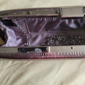 Sliver evening bag